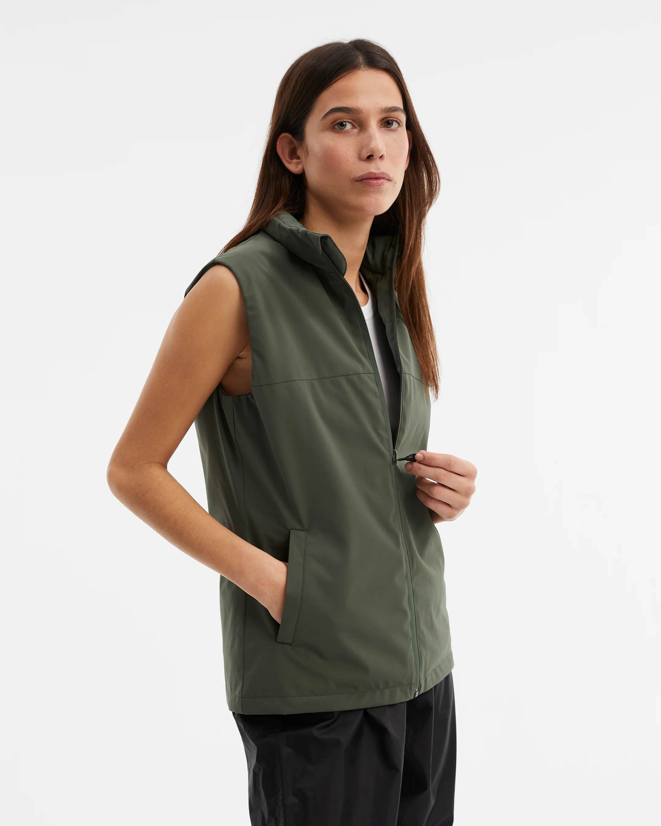 Women's NS40 Reversible Vest Clover Green - Image 2